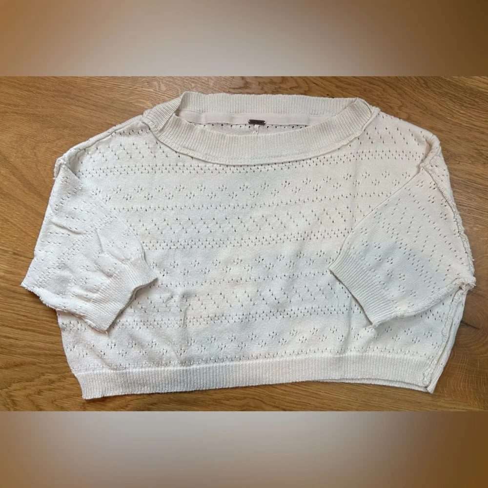 💙 Free People Sandcastle Cropped Sweater 💙